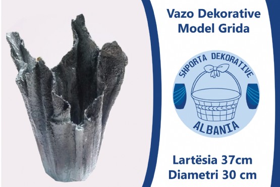 Vazo Dekorative Model Grida, Leze Dekor, Vazo Dekorative per shtepi, Vazo lulesh dekorative, punime artizanat, Vazo per lule, Vazo moderne, Vazo Dekorative Albania, Dekorime artistike, handicraft, Artworks, handiwork