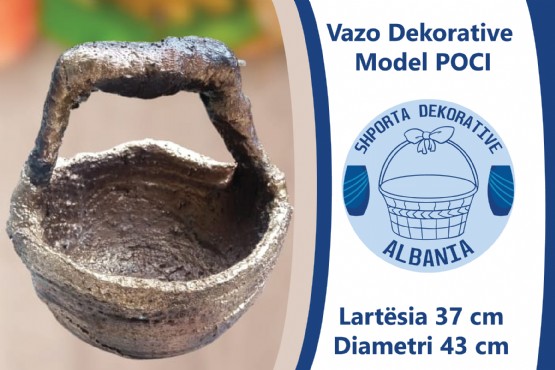 Vazo Dekorative Model POCI, Leze Dekor, Vazo Dekorative per shtepi, Vazo lulesh dekorative, punime artizanat, Vazo per lule, Vazo moderne, Vazo Dekorative Albania, Dekorime artistike, handicraft, Artworks, handiwork